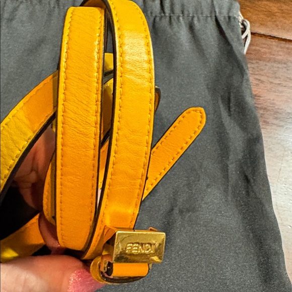 FENDI Fab Leather Crystal Mini Crossbody Bag - Picture 13 of 15